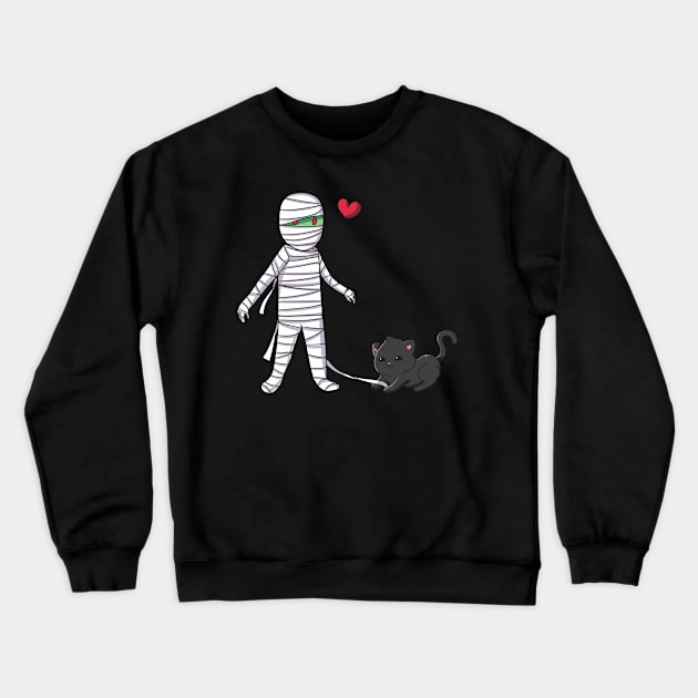 Mummy cat Crewneck Sweatshirt by Jellyworld